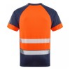 Leo Workwear Forda Class 1 Hi-Vis Orange / Navy T-Shirt Leo Workwear Forda Class 1 Hi-Vis Orange / Navy T-Shirt